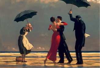 Jack Vettriano,  art print 'The Singing Butler' Prints for sale.