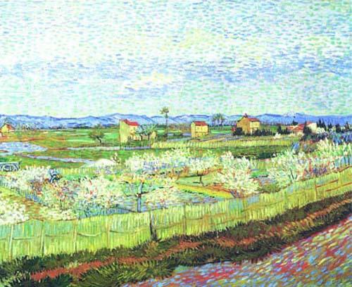 Vincent van Gogh art print 'Peach Blossom' landscape prints by King and McGaw