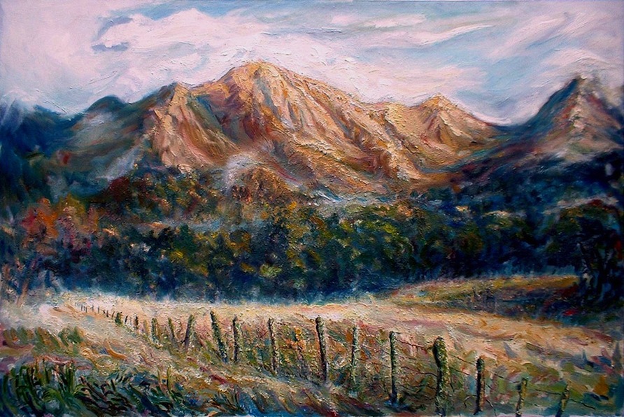 South Island Landscape art. 'Afternoon at Arthur's'