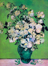  Vincent van Gogh art print 'Vase Of Roses' still life prints by King and McGaw