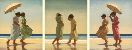  Art print by Jack Vettriano. 'Summer Days Triptych' posters and prints.