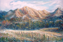 South island landscape art for sale. 'Afternoon at Arthur's'  Art NZ